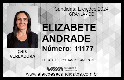 Candidato ELIZABETE ANDRADE 2024 - GRANJA - Eleições