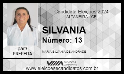 Candidato SILVANIA 2024 - ALTANEIRA - Eleições