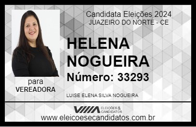 Candidato ELENA NOGUEIRA 2024 - JUAZEIRO DO NORTE - Eleições