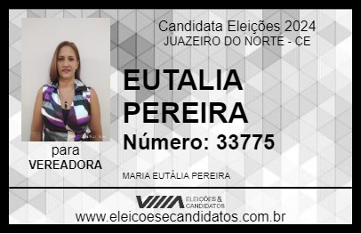 Candidato EUTALIA PEREIRA 2024 - JUAZEIRO DO NORTE - Eleições