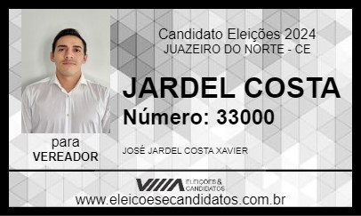 Candidato JARDEL COSTA 2024 - JUAZEIRO DO NORTE - Eleições