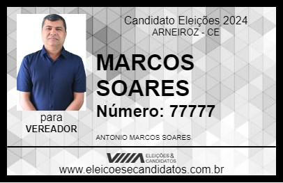 Candidato MARCOS SOARES 2024 - ARNEIROZ - Eleições