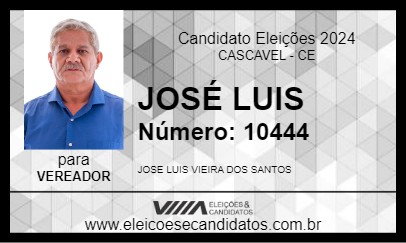 Candidato JOSÉ LUIS 2024 - CASCAVEL - Eleições