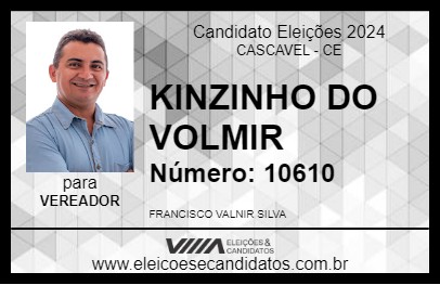 Candidato KINZINHO DO VOLMIR 2024 - CASCAVEL - Eleições