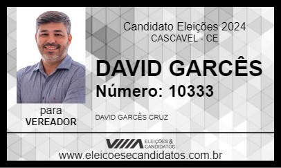 Candidato DAVID GARCÊS 2024 - CASCAVEL - Eleições