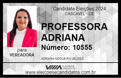 Candidato PROFESSORA ADRIANA 2024 - CASCAVEL - Eleições