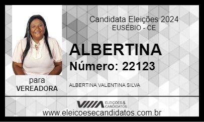 Candidato ALBERTINA 2024 - EUSÉBIO - Eleições