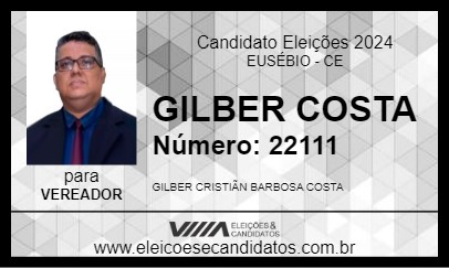 Candidato GILBER COSTA 2024 - EUSÉBIO - Eleições