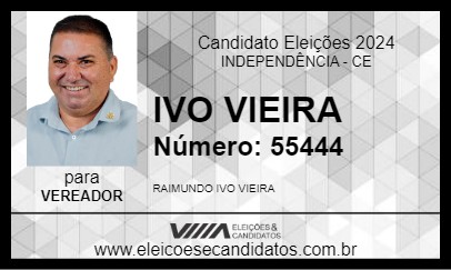 Candidato IVO VIEIRA 2024 - INDEPENDÊNCIA - Eleições