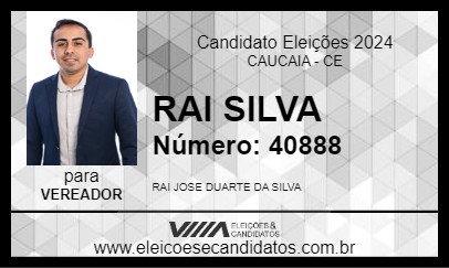 Candidato RAI SILVA 2024 - CAUCAIA - Eleições