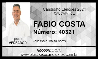 Candidato FABIO COSTA 2024 - CAUCAIA - Eleições