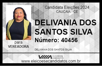 Candidato DELIVANIA DOS SANTOS SILVA 2024 - CAUCAIA - Eleições