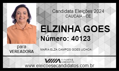 Candidato ELZINHA GOES 2024 - CAUCAIA - Eleições