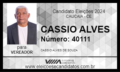 Candidato CASSIO ALVES 2024 - CAUCAIA - Eleições