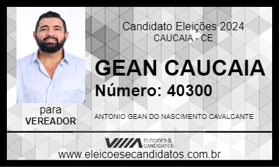 Candidato GEAN CAUCAIA 2024 - CAUCAIA - Eleições