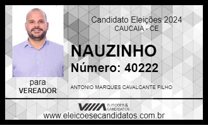 Candidato NAUZINHO 2024 - CAUCAIA - Eleições