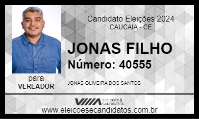 Candidato JONAS FILHO 2024 - CAUCAIA - Eleições