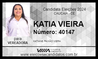 Candidato KATIA VIEIRA 2024 - CAUCAIA - Eleições