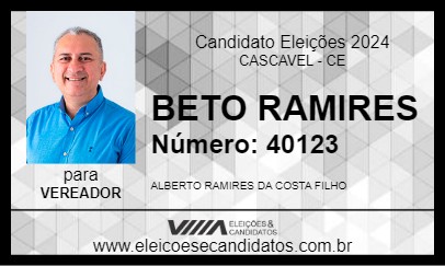 Candidato BETO RAMIRES 2024 - CASCAVEL - Eleições