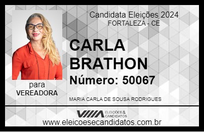 Candidato CARLA BRATHON 2024 - FORTALEZA - Eleições