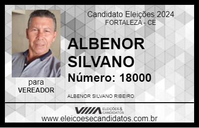 Candidato ALBENOR SILVANO 2024 - FORTALEZA - Eleições