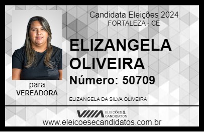 Candidato ELIZANGELA OLIVEIRA 2024 - FORTALEZA - Eleições