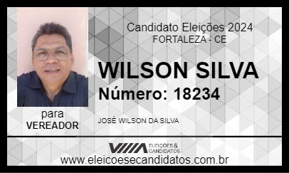 Candidato WILSON SILVA 2024 - FORTALEZA - Eleições