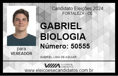 Candidato GABRIEL BIOLOGIA 2024 - FORTALEZA - Eleições