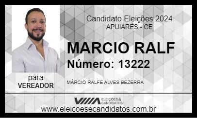 Candidato MARCIO RALF 2024 - APUIARÉS - Eleições