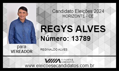 Candidato REGYS ALVES 2024 - HORIZONTE - Eleições