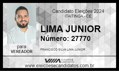 Candidato LIMA JUNIOR 2024 - ITAITINGA - Eleições