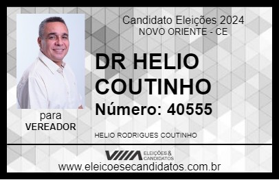 Candidato DR HELIO COUTINHO 2024 - NOVO ORIENTE - Eleições