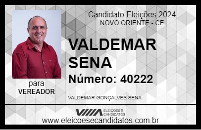 Candidato DEMAR SENA 2024 - NOVO ORIENTE - Eleições