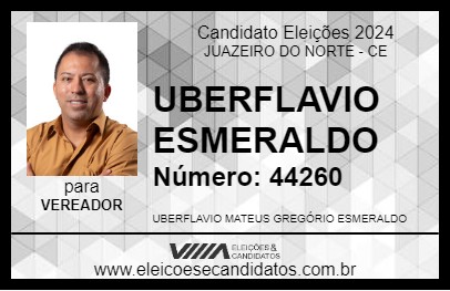 Candidato UBERFLAVIO ESMERALDO 2024 - JUAZEIRO DO NORTE - Eleições