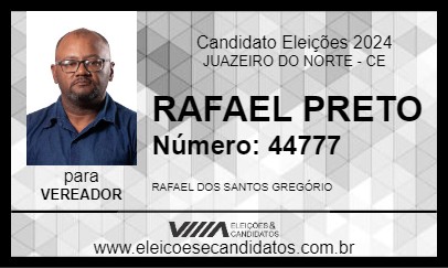 Candidato RAFAEL PRETO 2024 - JUAZEIRO DO NORTE - Eleições