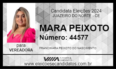 Candidato MARA PEIXOTO 2024 - JUAZEIRO DO NORTE - Eleições