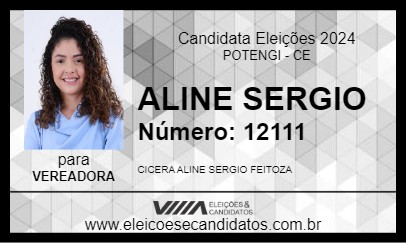 Candidato ALINE SERGIO 2024 - POTENGI - Eleições