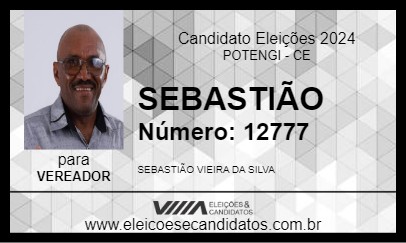 Candidato SEBASTIÃO 2024 - POTENGI - Eleições