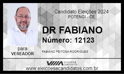 Candidato DR FABIANO 2024 - POTENGI - Eleições