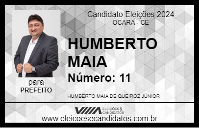 Candidato HUMBERTO MAIA 2024 - OCARA - Eleições