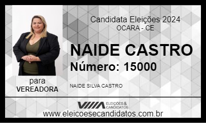 Candidato NAIDE CASTRO 2024 - OCARA - Eleições