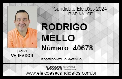 Candidato RODRIGO MELLO 2024 - IBIAPINA - Eleições