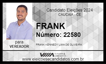 Candidato FRANK 2024 - CAUCAIA - Eleições