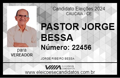 Candidato PASTOR JORGE BESSA 2024 - CAUCAIA - Eleições