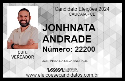 Candidato JONHNATA ANDRADE 2024 - CAUCAIA - Eleições