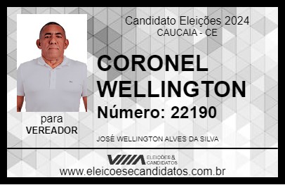 Candidato CORONEL WELLINGTON 2024 - CAUCAIA - Eleições