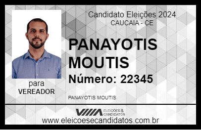 Candidato PANAYOTIS MOUTIS 2024 - CAUCAIA - Eleições