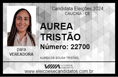 Candidato AUREA TRISTÃO 2024 - CAUCAIA - Eleições