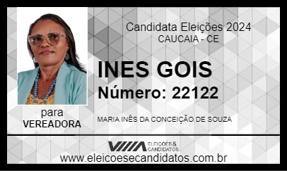 Candidato INES GOIS 2024 - CAUCAIA - Eleições