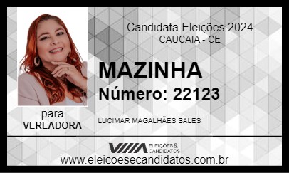 Candidato MAZINHA 2024 - CAUCAIA - Eleições